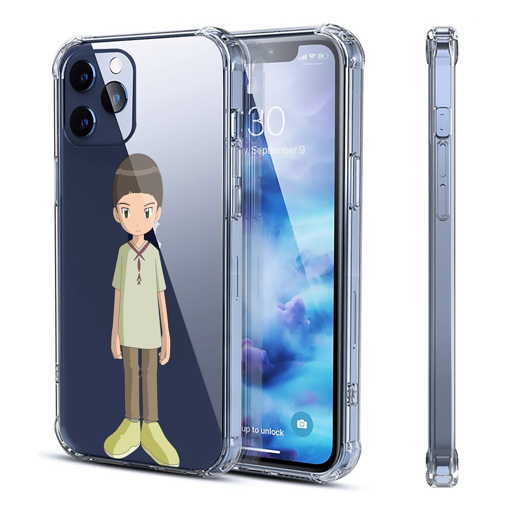 （画像用） Digimon デジタルモンスター/デジモン 【iPhone 12シリーズ対応】透明スマホケース（クリアソフトケース）